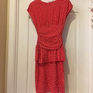 Very fitting red dress